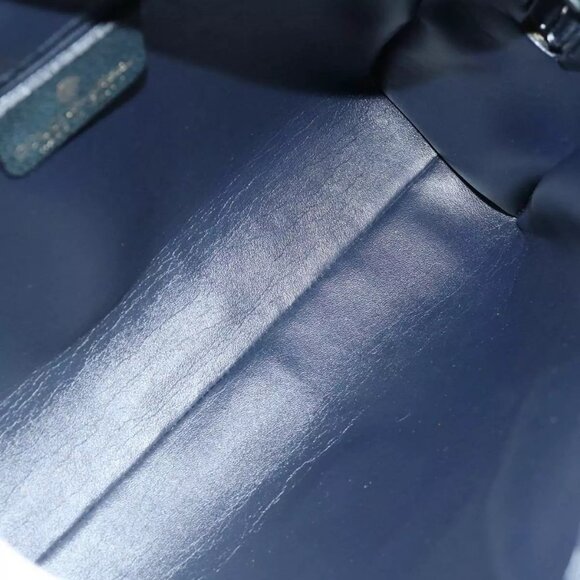 GUCCI GG Canvas Sherry Line Hand Bag PVC 2way Navy Red - Picture 15 of 16